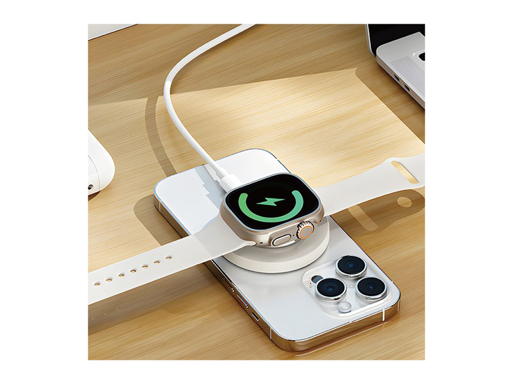 شاحن ويوو المغناطيسي اللاسلكي 3 في 1 بقدرة شحن 15 واط | WiWU Wi-W027 3 in 1 Magnetic Wireless Charger 15W