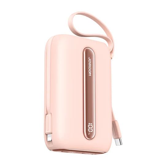 JOYROOM JR-L012 Plus Colorful Series 22.5W mini Power Bank with Dual Cables 20000mAh - ميني باور بانك بسعة 20000ميلي أمبير وبقدرة 22.5واط مع كابلين من جويروم