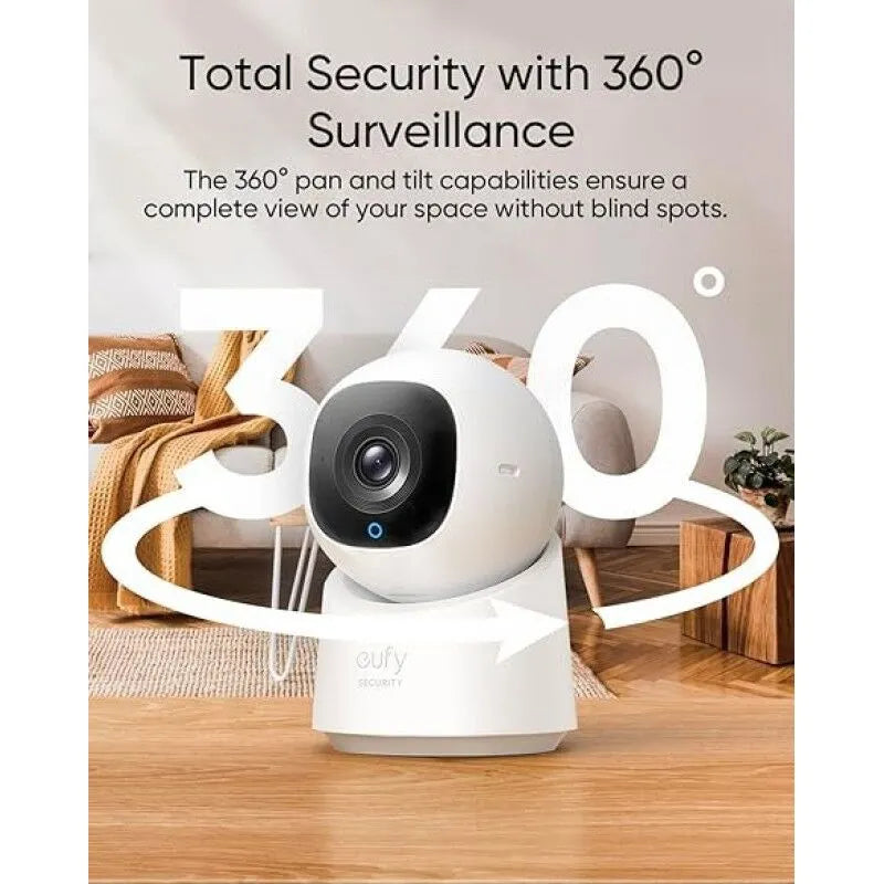Anker Eufy Security Indoor Cam C220 – 2K Smart Indoor Camera | كاميرا مراقبة داخلية انكر يوفي C220, بدقة 2K