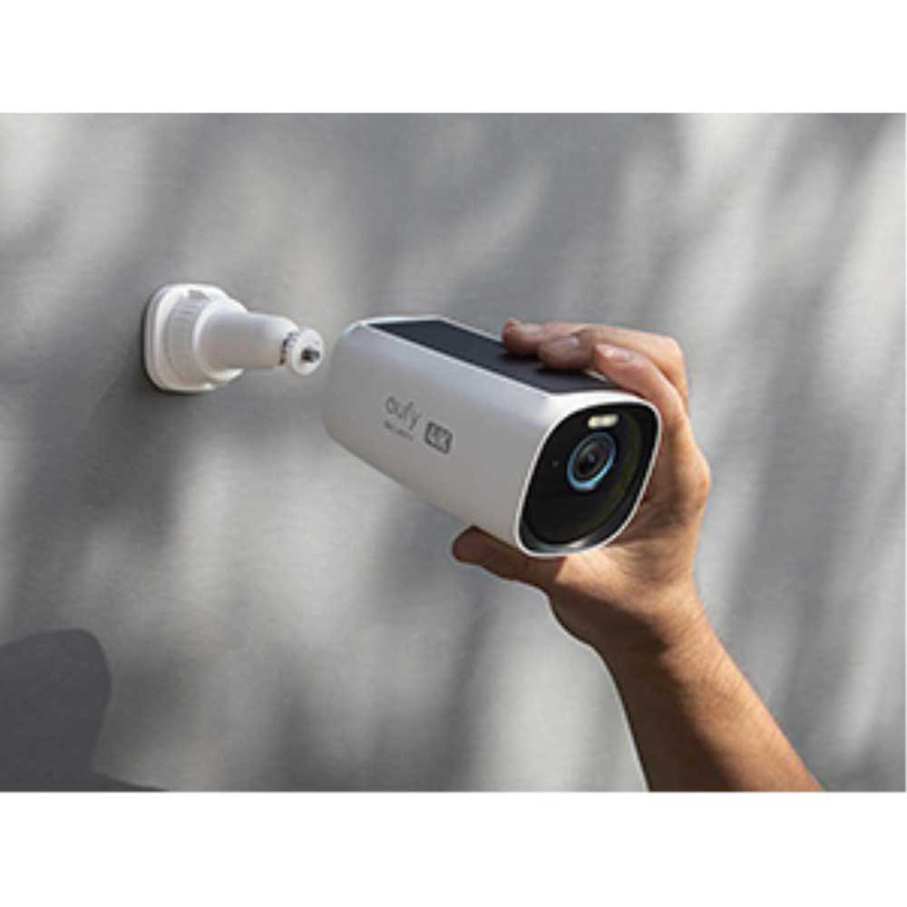 Eufy Cam by Anker 3 2-Cam Kit Outdoor Wireless 4K Camera with Integrated Solar Panel -  يوفي كاميرا لاسلكية خارجية كاميرا 4ك مع لوحة شمسية مدمجة من أنكر