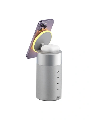 Wiwu 3 in 1 Wireless Charger Speaker - شاحن ويوو اللاسلكي 3 في 1 مع مكبر صوت