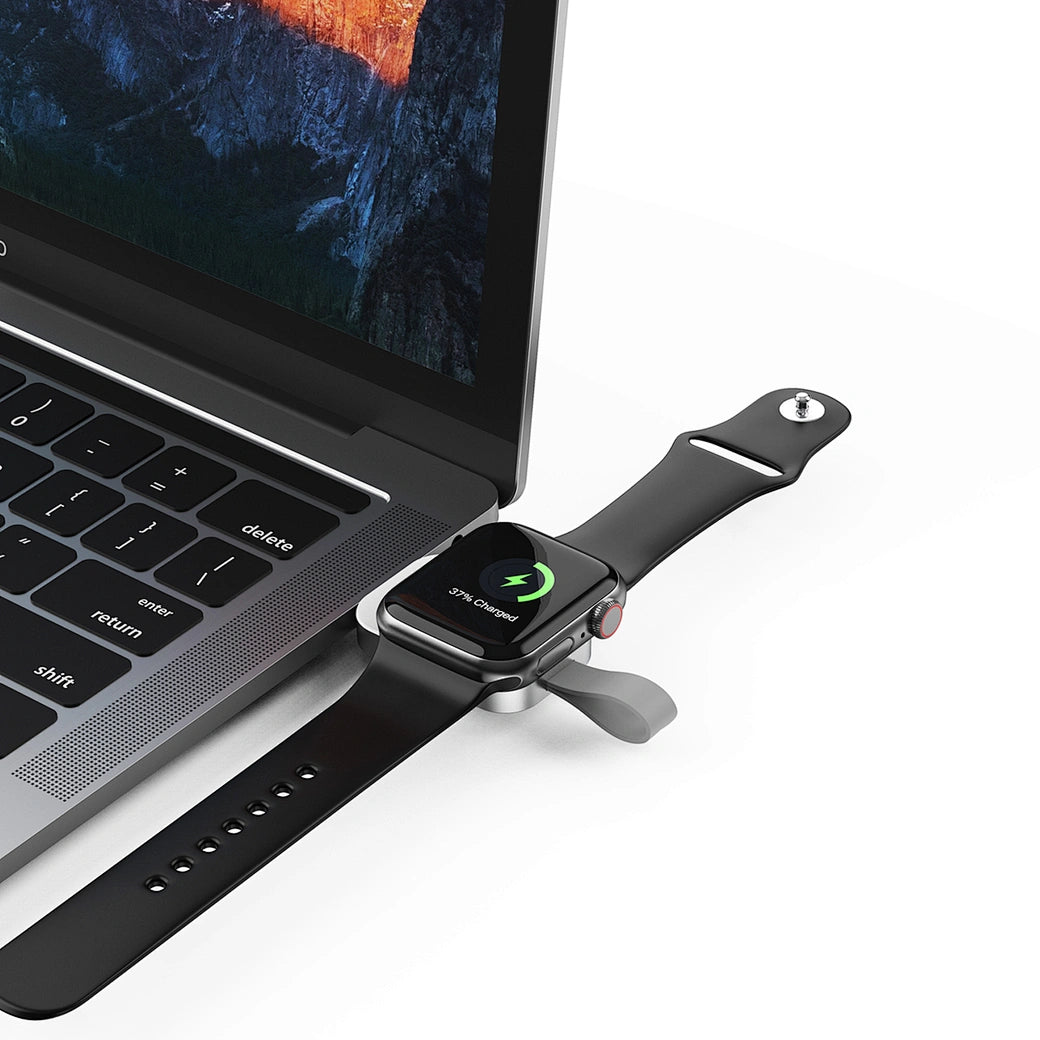 شاحن ويوو ام 16 مغناطيسي محمول لساعة ابل - ابيض | WiWU M16 Pro Portable Magnetic Wireless Watch Charger – White