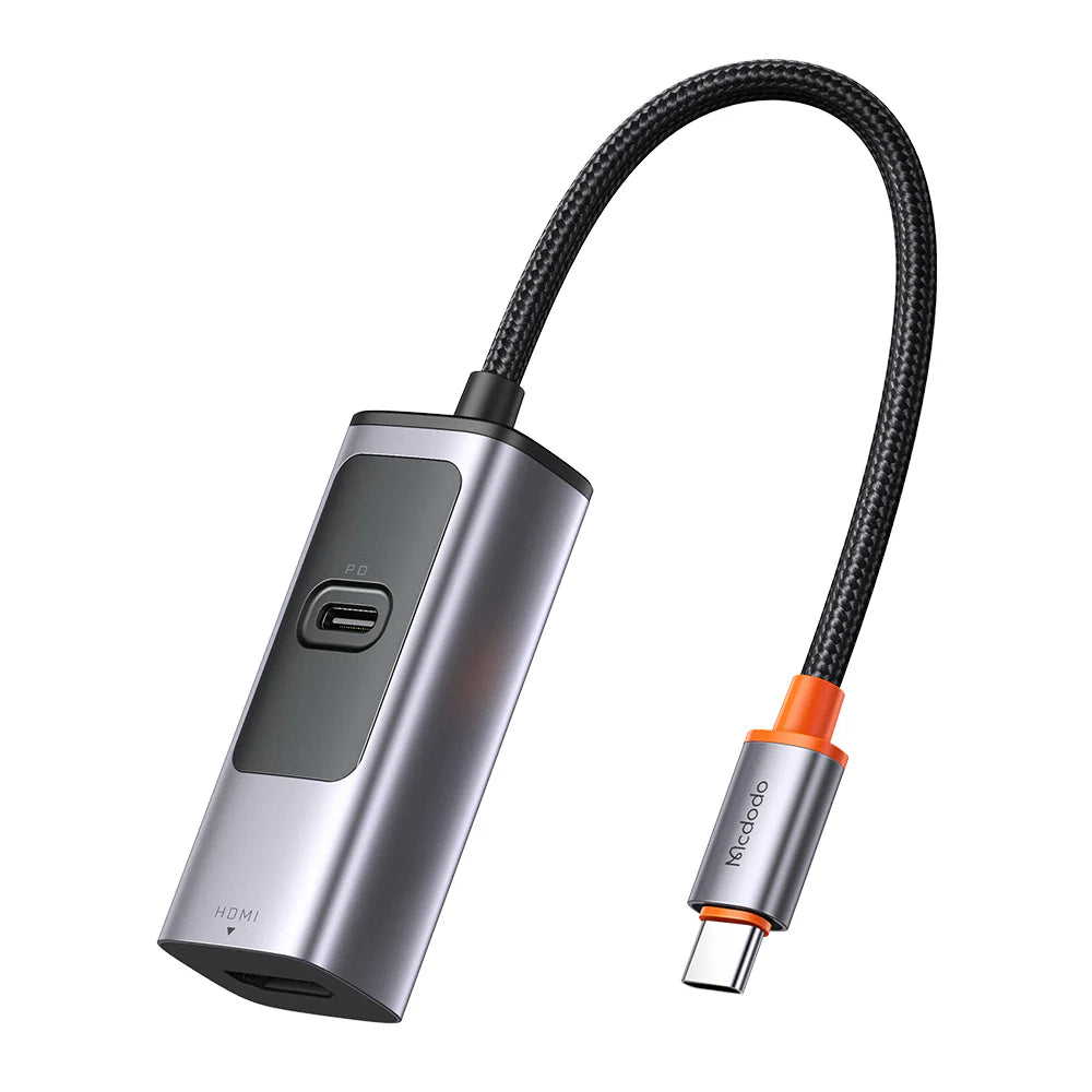 Mcdodo 2 in 1 100W PD Type C Port & 8K HDMI Port USB Type C USB Hub - محور يو اس بي من مكدودو 2 في 1 بمنفذ تايب سي بقدرة 100 واط ومنفذ اتش دي ام أي بدقة 8ك