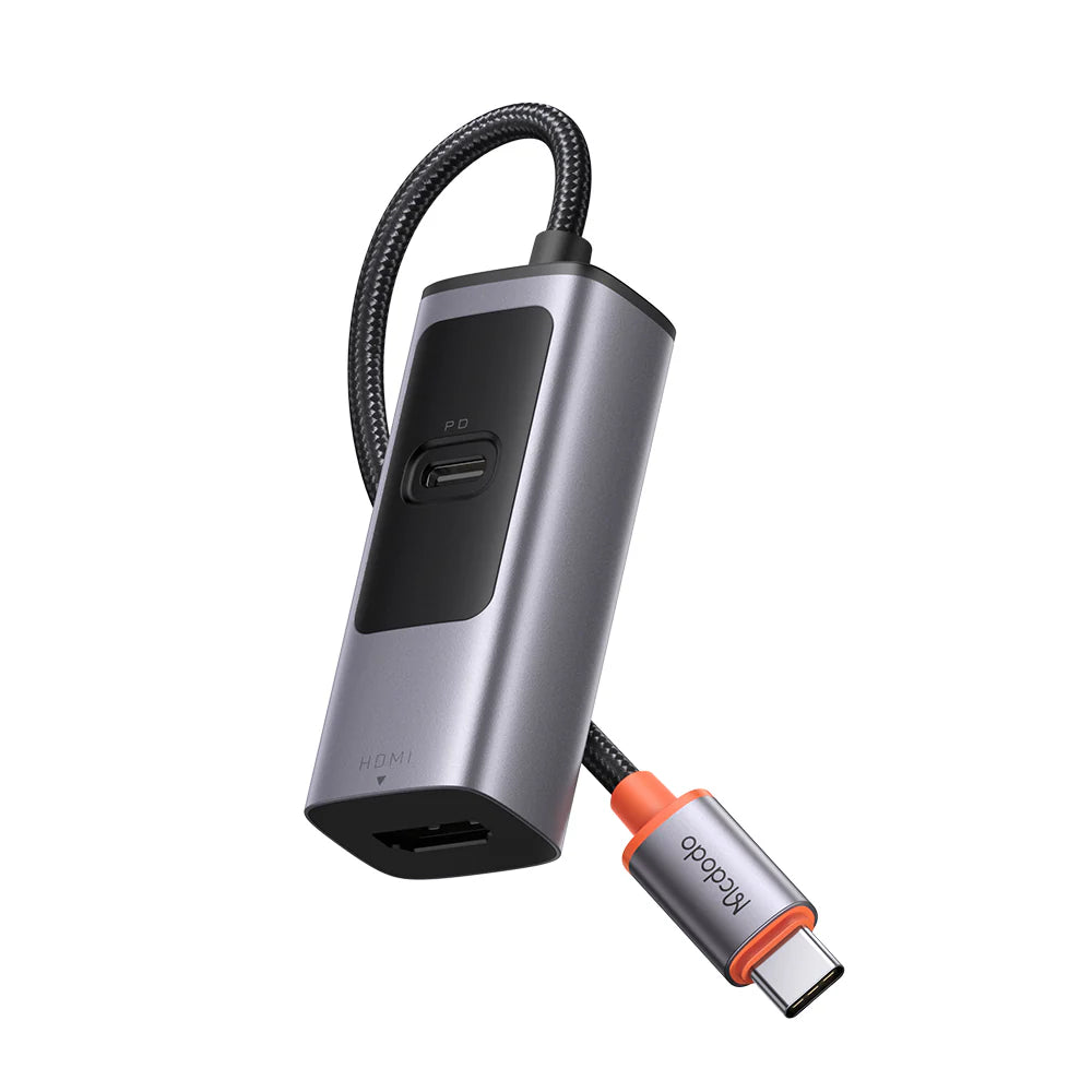 Mcdodo 2 in 1 100W PD Type C Port & 8K HDMI Port USB Type C USB Hub - محور يو اس بي من مكدودو 2 في 1 بمنفذ تايب سي بقدرة 100 واط ومنفذ اتش دي ام أي بدقة 8ك