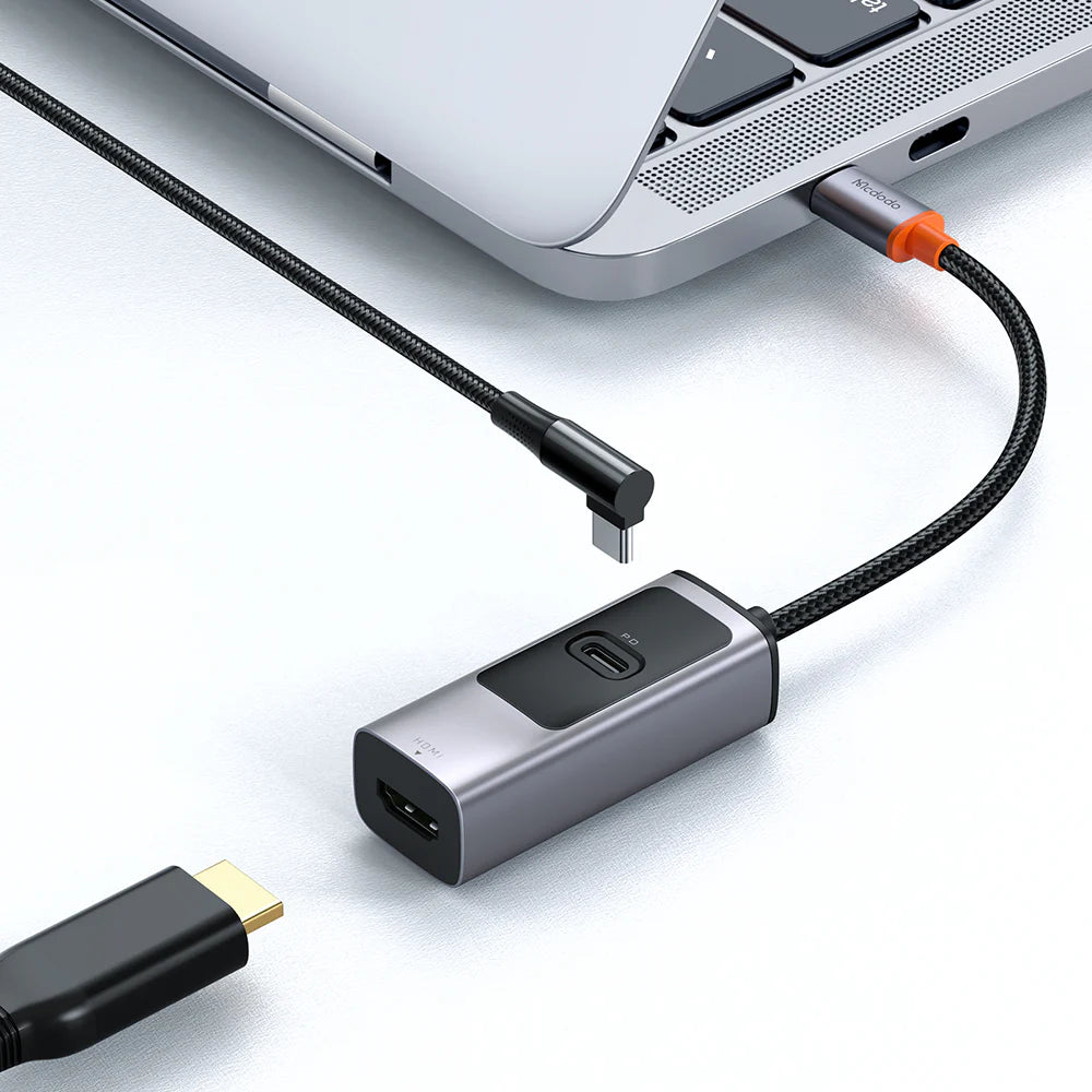 Mcdodo 2 in 1 100W PD Type C Port & 8K HDMI Port USB Type C USB Hub - محور يو اس بي من مكدودو 2 في 1 بمنفذ تايب سي بقدرة 100 واط ومنفذ اتش دي ام أي بدقة 8ك