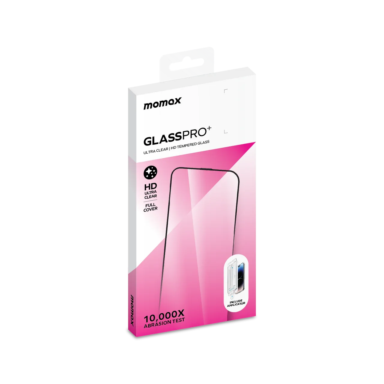 Momax Full Coverage Screen Protector for iPhone 15 - واقي شاشة موماكس لهاتف ايفون 15, تغطية كاملة