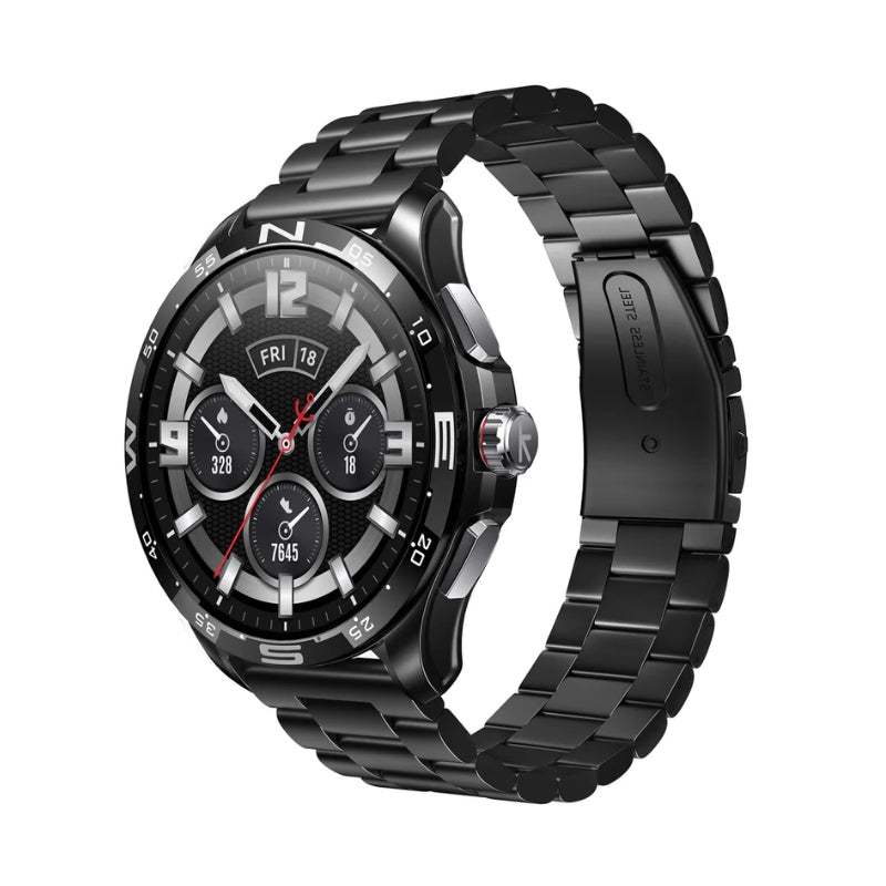 Kieslect Calling Watch Actor Luxury Smartwatch with AMOLED Display & Bluetooth Calling - ساعة اكتور ليدنك ذات التسجيل الصوتي من كيسيلكت باللون الاسود
