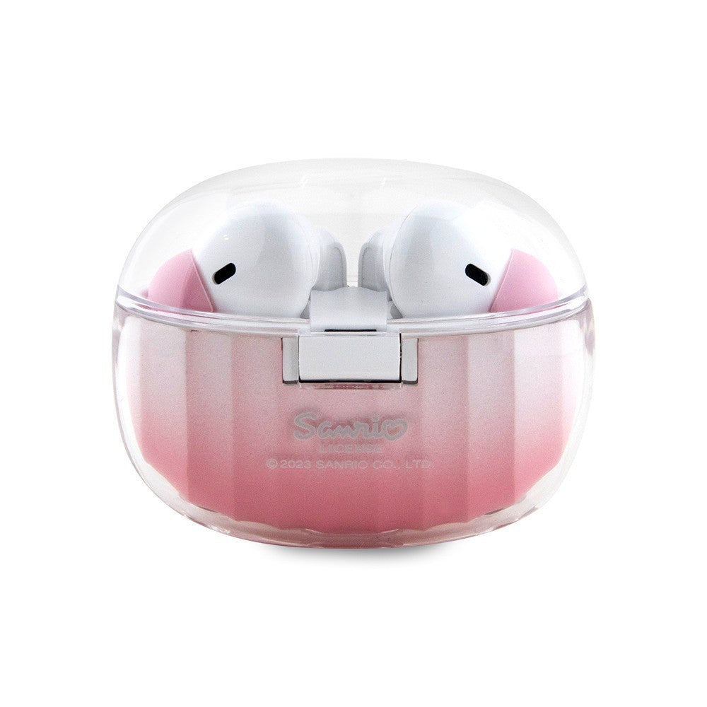 Hello Kitty True Wireless Earbuds with Gradient Electroplating Logo | سماعة Hello Kitty لاسلكية بتصميم متدرج وشعار كهربائي