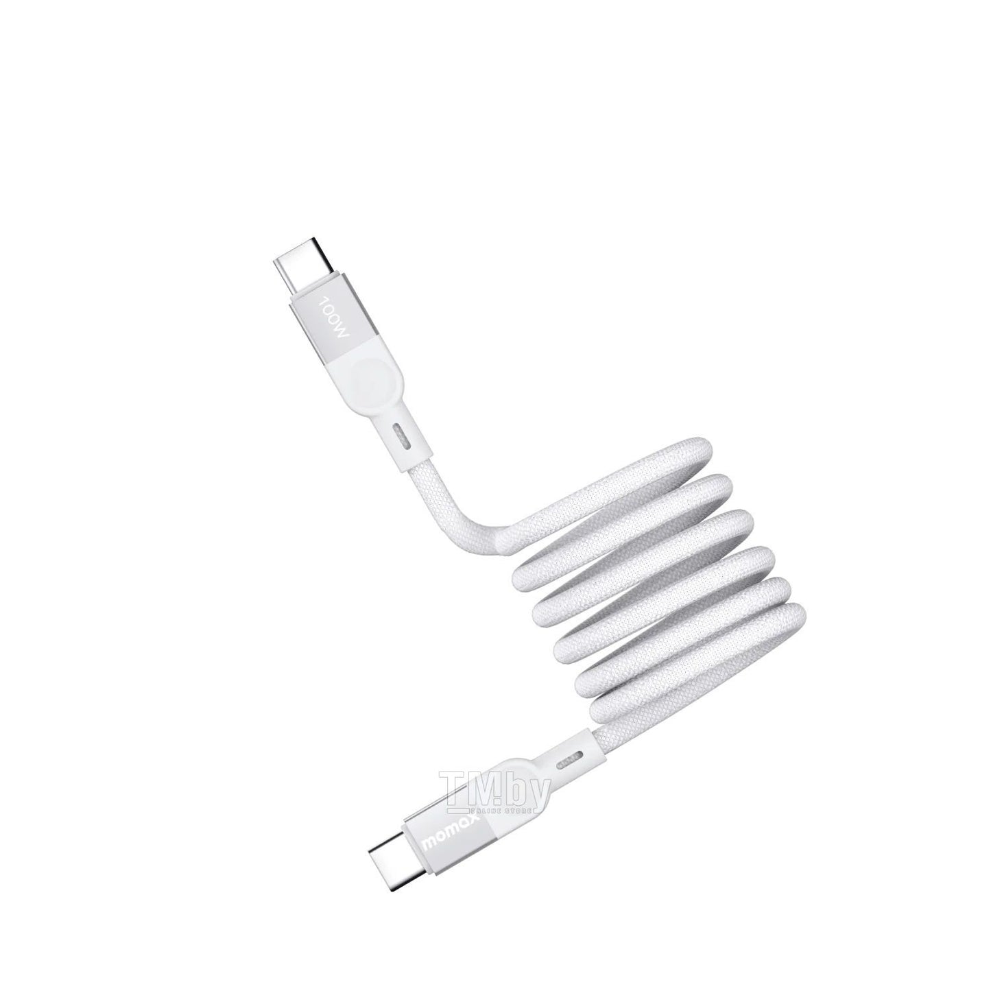 Momax Mag Link 100W Magnetic USB‑C to USB‑C Cable, 1m - كيبل موماكس ماج لنك المغناطيسي, USB-C الى USB-C, شحن سريع 100 واط, طول 1م