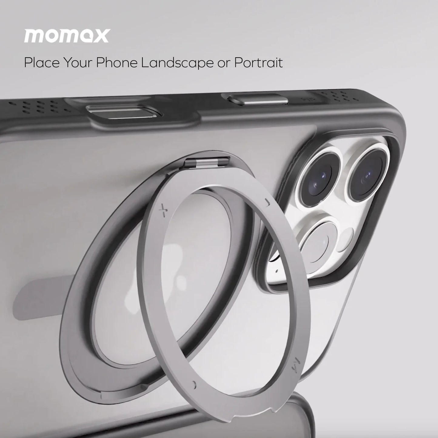 Momax Roller Magnetic Protective Case for iPhone 16 Pro Max - غطاء حماية موماكس رولر المغناطيسي متوافق مع ايفون 16 برو ماكس