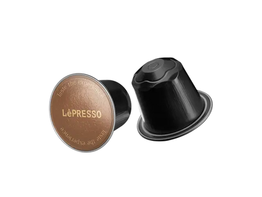 LePresso Colombia Arabica Coffee Capsules 10 Nespresso Pods - كبسولات ليبريسو ألومنيوم كولومبيا أرابيكا لنسبريسو - 10 قطع