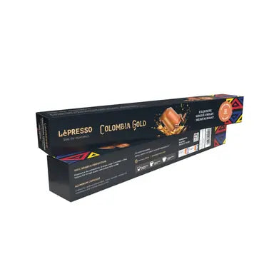 LePresso Medium Roast Colombia 10 Nespresso Capsules - كبسولات ليبريسو كولومبيا وسط التحميص 10 كبسولات