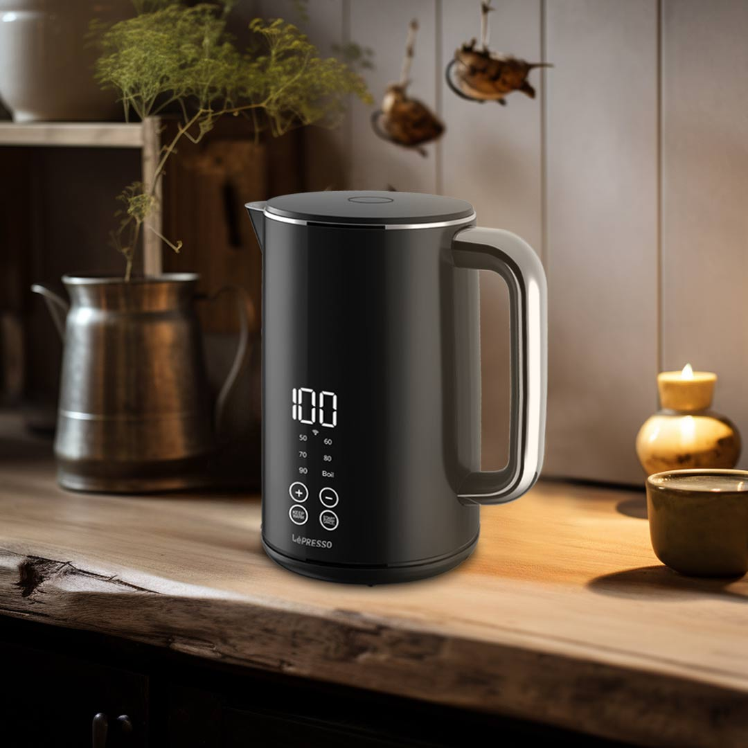LePresso 1.7L Smart Kettle with Touch & App Control - غلاية ليبريسو الذكية 1.7 لتر بشاشة لمس وتحكم ذكي