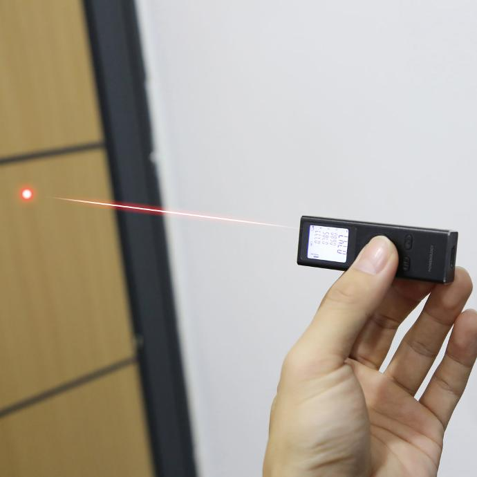 Powerology 30M Laser Rangefinder High Precision Mini Distance Measurer - جهاز قياس مسافات ليزر باورولوجي 30 متر – دقة عالية وقياس ذكي