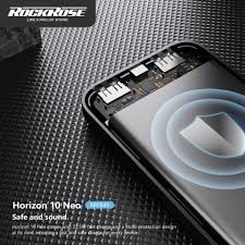 Rock Rose Power Bank Horizon 10 Neo 10000mAh QC3.0 20W Quick Charge - روك روز باور بانك هورايزون 10 نيو 10000 مللي أمبير  20 واط شحن سريع