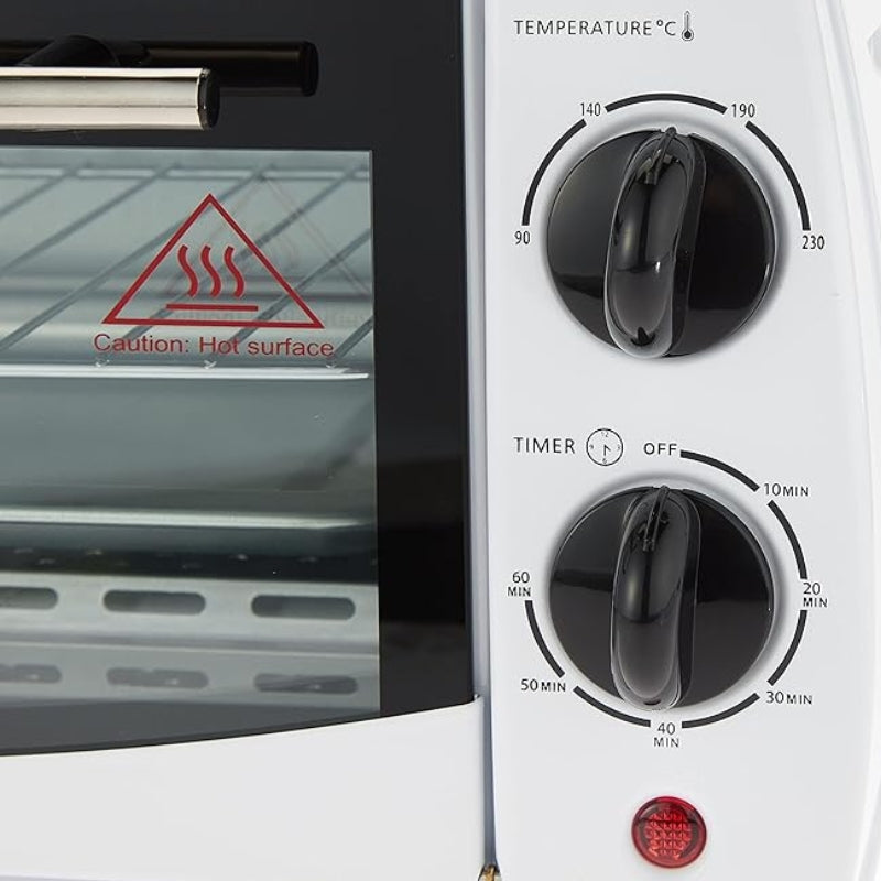Black+Decker 800W toaster oven, 9L capacity - فرن توستر بلاك أند ديكر 800 وات بسعة 9 لتر