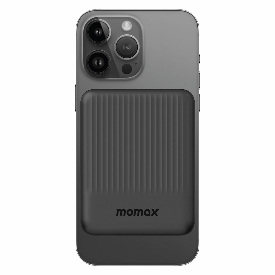 Momax Q.Mag Minimal 2, 10000mAh Magnetic Wireless Power Bank for MagSafe - باور بانك موماكس كيو ماج مينيمال 2 اللاسلكي المغناطيسي بسعة 10000 مللي امبير, متوافق مع ماج سايف
