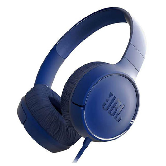 JBL T500 Wired On-Ear Headphones with Pure Bass Sound and Built-in Mic | سماعة جي بي ال T500 سلكية على الاذن بصوت بيس نقي وميكرفون مدمج