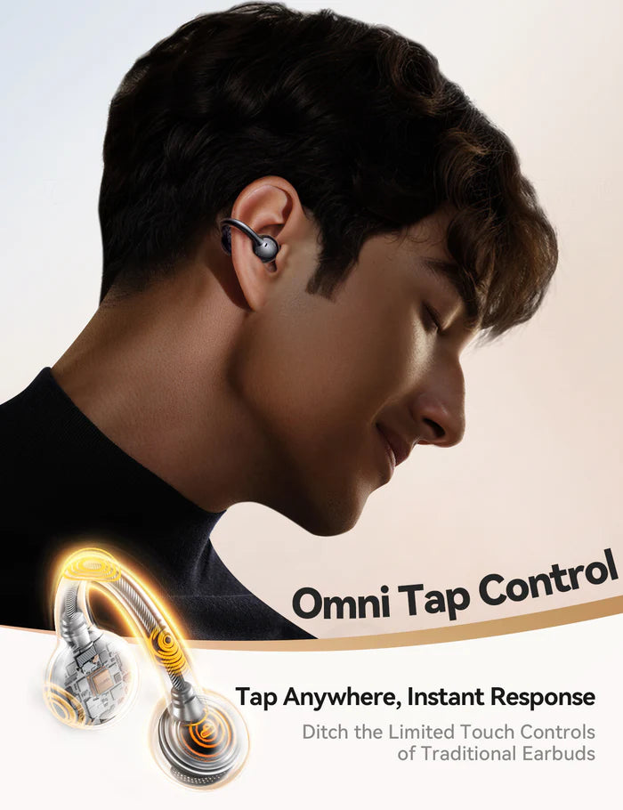 سماعات جويرووم JR-OE3 كليب اون مفتوحة الاذن, بلوتوث 5.4 مع 25 ساعة تشغيل | JOYROOM JR-OE3 Clip-On Open-Ear Bluetooth 5.4 Earbuds – 25H Playtime