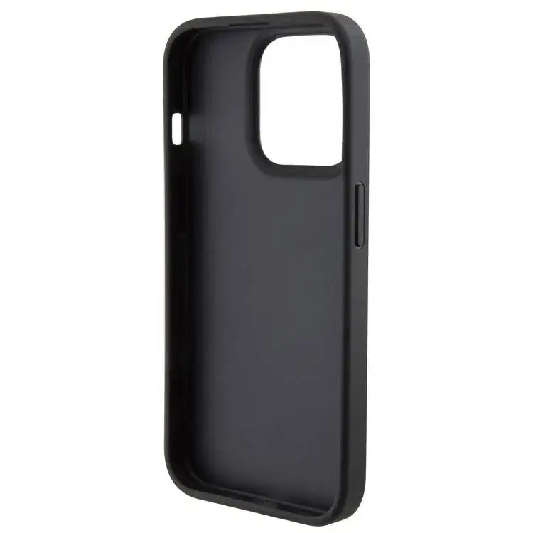 U.S. Polo Assn. PU Leather Grip Stand Case for iPhone 15 Pro Max | كفر يو اس بولو, جلد صناعي بنقشة بارزة مع حامل مسند لهاتف ايفون 15 برو ماكس