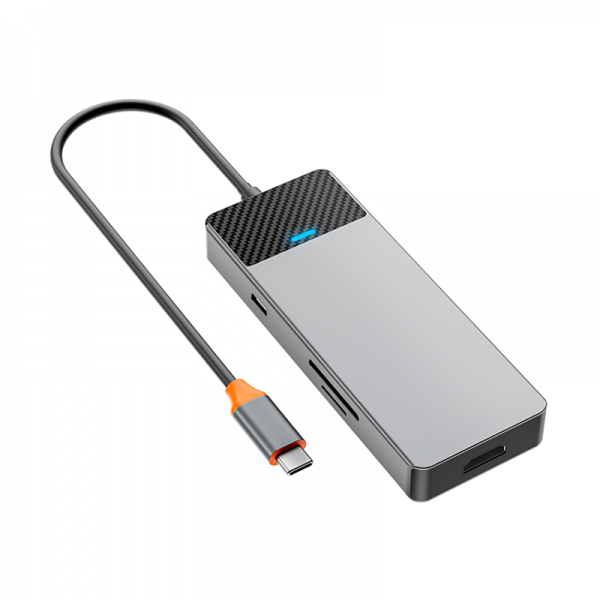 WIWU Linker 7 in 1 USB-C HUB - محول ويوو متعدد الوظائف يو اس بي هوب