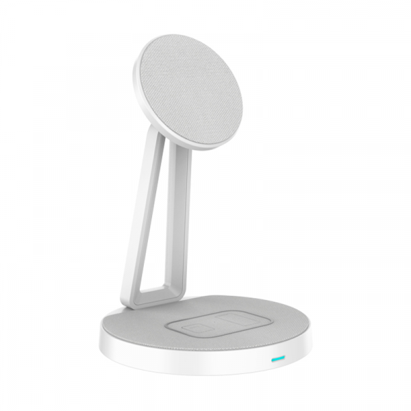 Wiwu 2 In 1 30w Wireless Charging Station For Mobile Phone And Earbuds - شاحن لاسلكي  2 في 1 للموبايل والايربودز من ويوو