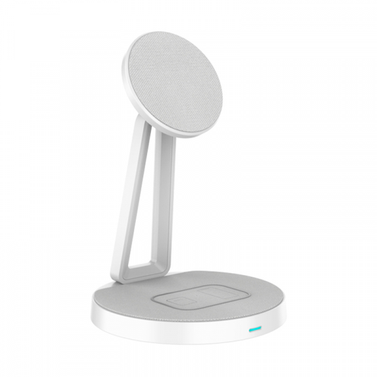 Wiwu 2 In 1 30w Wireless Charging Station For Mobile Phone And Earbuds - شاحن لاسلكي  2 في 1 للموبايل والايربودز من ويوو