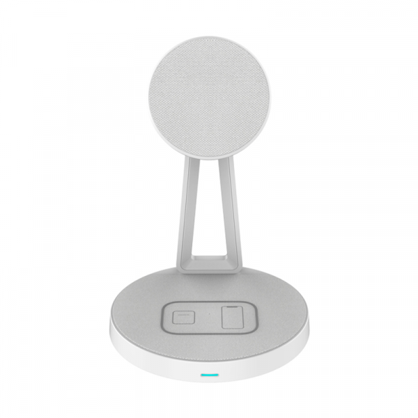 Wiwu 2 In 1 30w Wireless Charging Station For Mobile Phone And Earbuds - شاحن لاسلكي  2 في 1 للموبايل والايربودز من ويوو