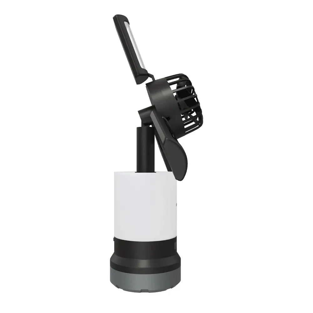 مصباح خارجي 3 في 1 مع مروحة من بورودو لايف ستايل, كشاف وضوء محيطي - اسود / بني | Porodo Lifestyle Outdoor 5W 3 in 1 Lamp and Flashlight with Fan - Black/Sandy Brown