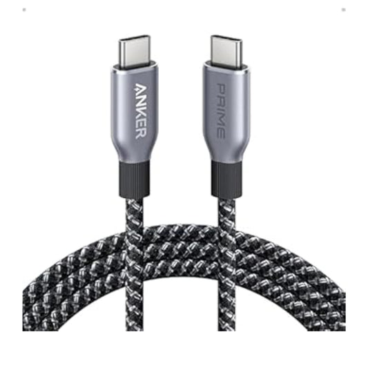 Anker Prime USB-C to USB-C Cable 6ft – 240W, Braided - كيبل تايب سي بطول 6أمتار و240واط من أنكر