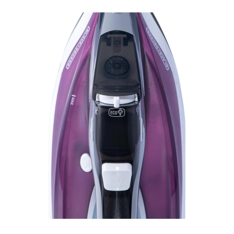 Black+Decker 2800W Digital Steam Iron - مكواة بخار رقمية بلاك أند ديكر 2800 وات مع شاشة ال سي دي