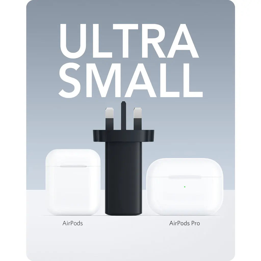 شاحن انكر باور بورت 3 بمنفذين تايب سي ومنفذ يو اس بي اي وبقدرة شحن 65 واط - اسود | Anker PowerPort III 3-Ports 2 USB-C and USB-A Charger 65W – Black