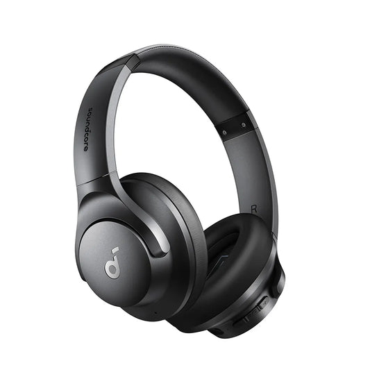 Anker Soundcore Q20i Wireless Hybrid Active Noise Cancelling Headphones, 40H ANC Playtime | سماعة انكر ساوندكور QI20 اللاسلكية, الغاء ضوضاء نشط, 40 ساعة تشغيل مع ANC