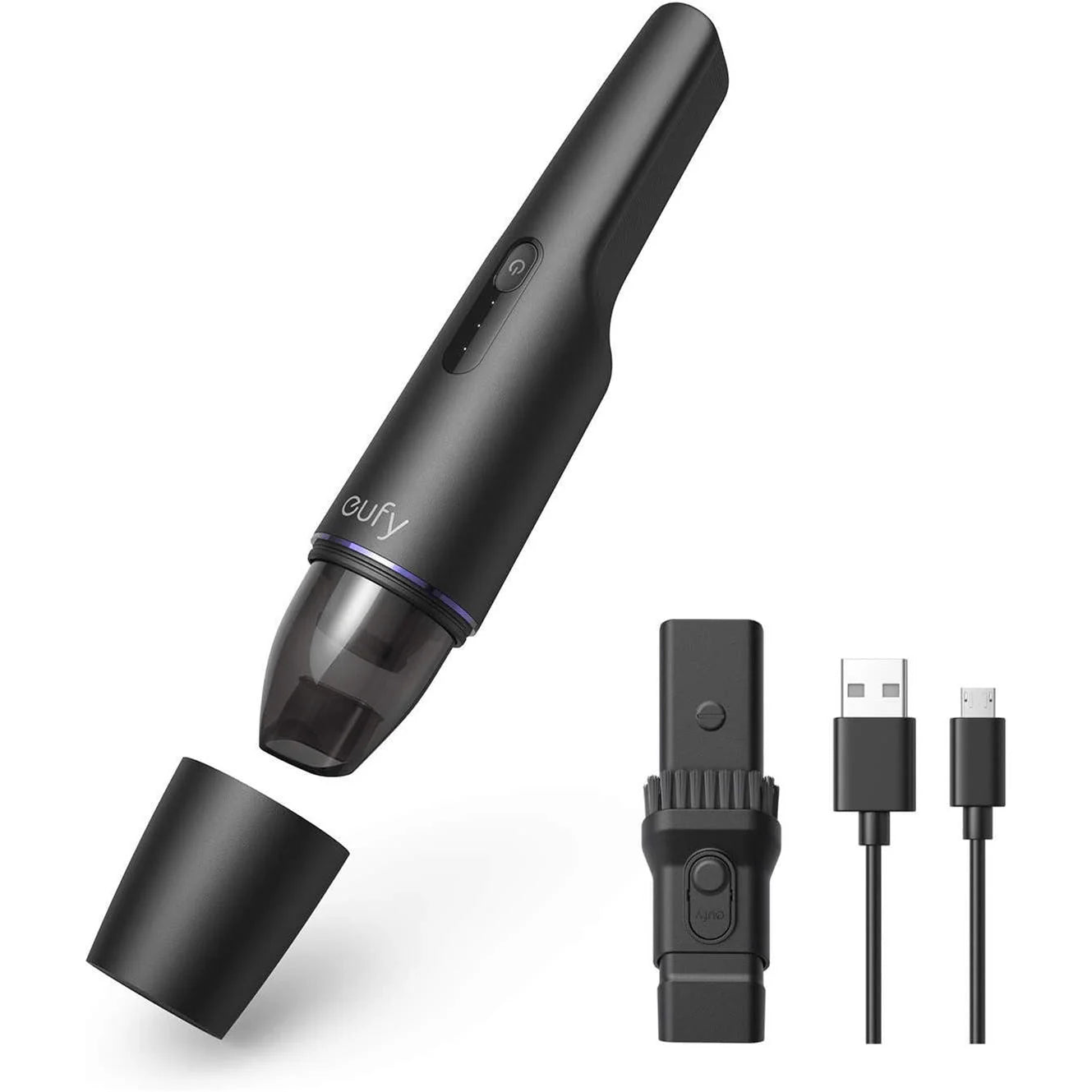 Paqijkera destan a bêkabloyî ya Eufy ji hêla Anker HomeVac H11 ve, Hêza Mijandinê ya 5500 Pa, Barkirina USB-ê, Pir Sivik 1.2 lbs