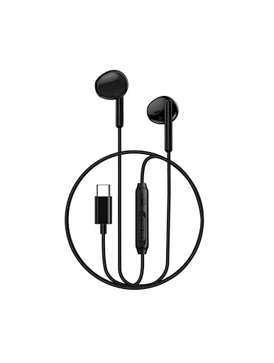 WiWU Type C Wired Earphone Ergonomic Design Sports Headsets - سماعات أذن سلكية من النوع سي سماعات رياضية بتصميم مريح من ويوو