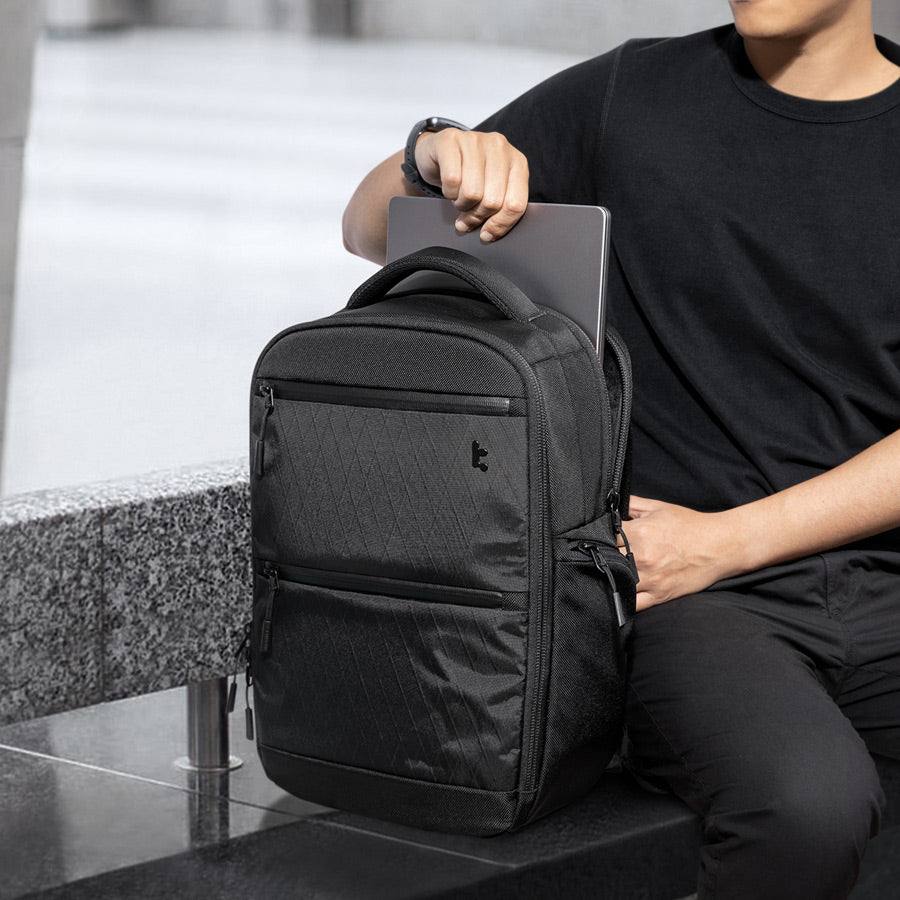 حقيبة ظهر توم توك تيك باك T73 للابتوب بحجم 15.6 انش, بسعة 30 لتر - اسود | tomtoc TechPack-T73 X-Pac Laptop Backpack M 15.6 Inch / 30L Black