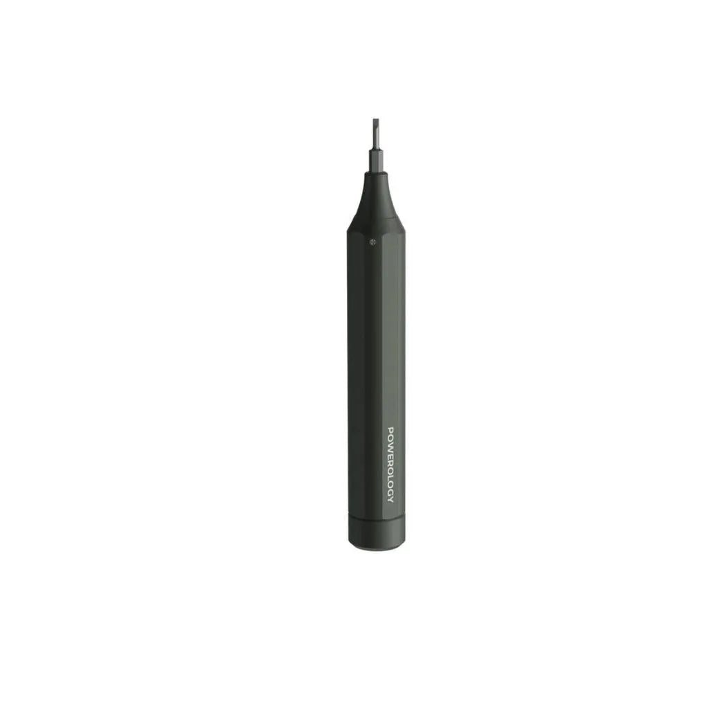 طقم مفكات باورولوجي, 22 رأس مفك مع تخزين داخلي مغناطيسي | Powerology 22 Bits Screwdriver Set with Internal Storage.