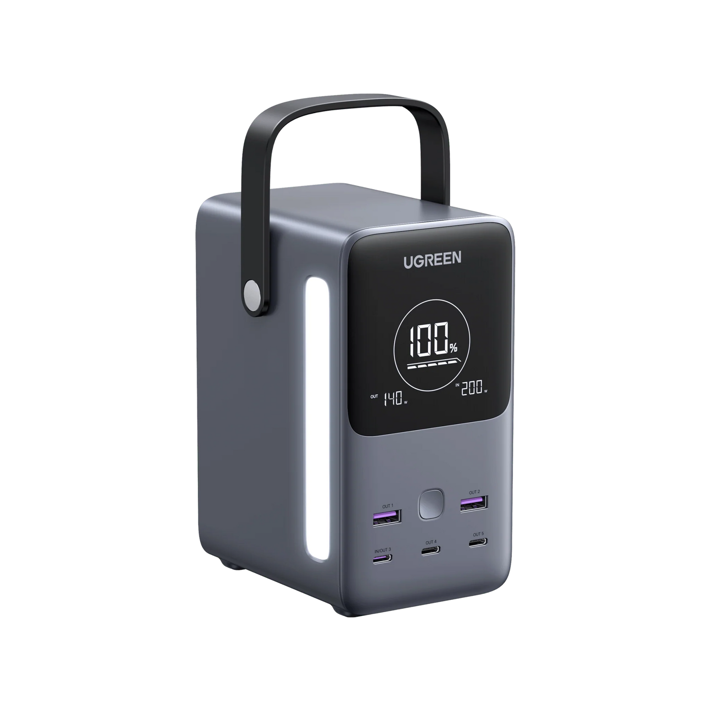 باور بانك يو جرين بسعة 48,000 مللي امبير وبقدرة شحن 300 واط مع شاشة ذكية | UGREEN 300W 48000mAh Power Bank with Smart Digital Display