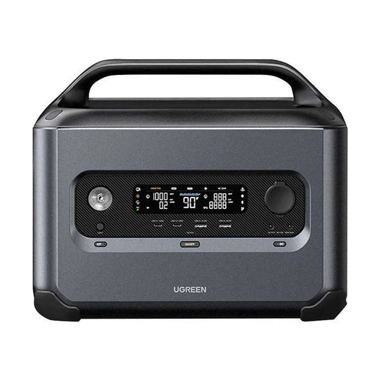 Santrala Hêzê ya Veguhêzbar a Ugreen, 1024Wh, 1200W, bi Şarjkirina Tavê | Santrala Hêzê ya Veguhêzbar a Ugreen, Jeneratora Tavê ya Bateriya LiFePO4, 1200W 1024Wh