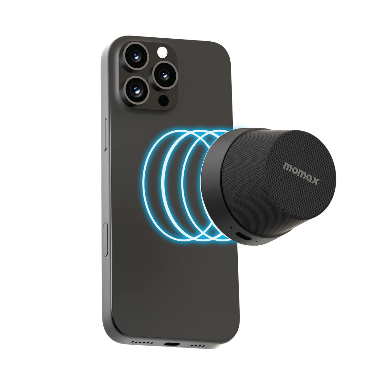 Momax Vibe Go Magnetic Wireless Speaker - سبيكر موماكس فايب كو, سماعة لاسلكية مغناطيسية