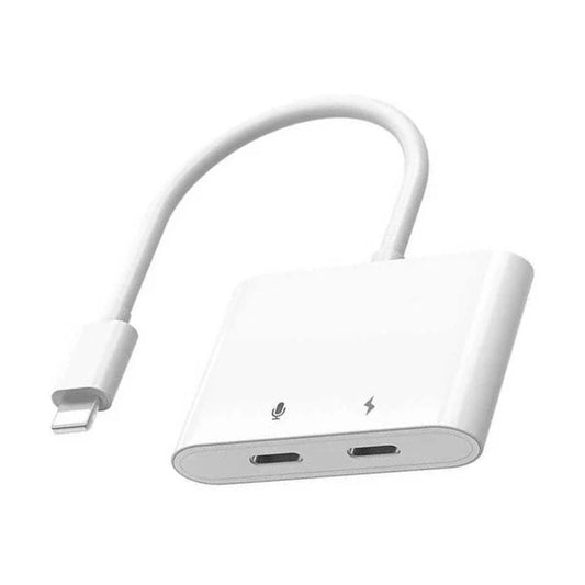 WIWU Audio Converter Lightning to Dual Lightning - محول الصوت ويوو من لايتننج إلى دول لايتننج