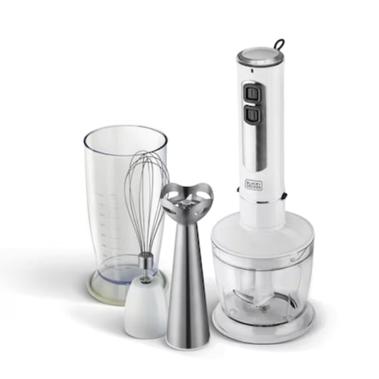 Black+Decker 400W Stainless Steel 4 in 1 Hand Blender - خلاط يدوي بلاك أند ديكر 400 واط 4 في 1 ستانلس ستيل